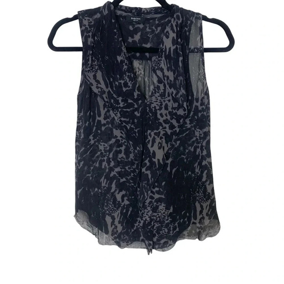 Babaton Tops - BABATON Aritizia Leopard Animal Print 100%  Silk Sleeveless Top Size XS
